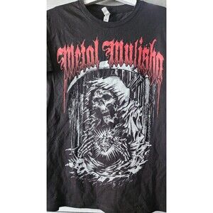 Metal Mulisha Mens Short Sleeve Graphic Crew Neck Tee Shirt Medium Expired D30